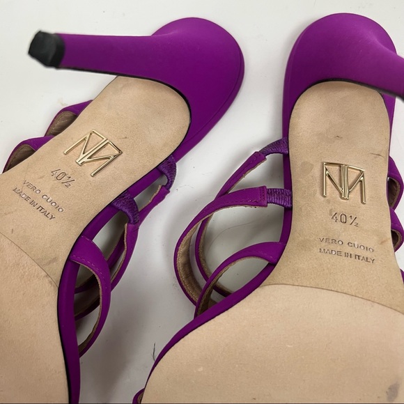 Tamara Mellon Slash 4” heel open toe with pvc panel strap in magenta Size 40.5 - Picture 9 of 9